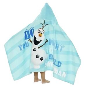 Disney Frozen “OLAF” Kids Beach / Bath Wrap Towel in Blue  25” X 50”